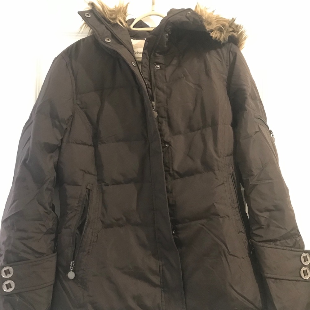 Winter coat Calvin Klein brown